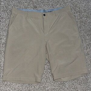 adidas Men's Beige Flat Front Shorts